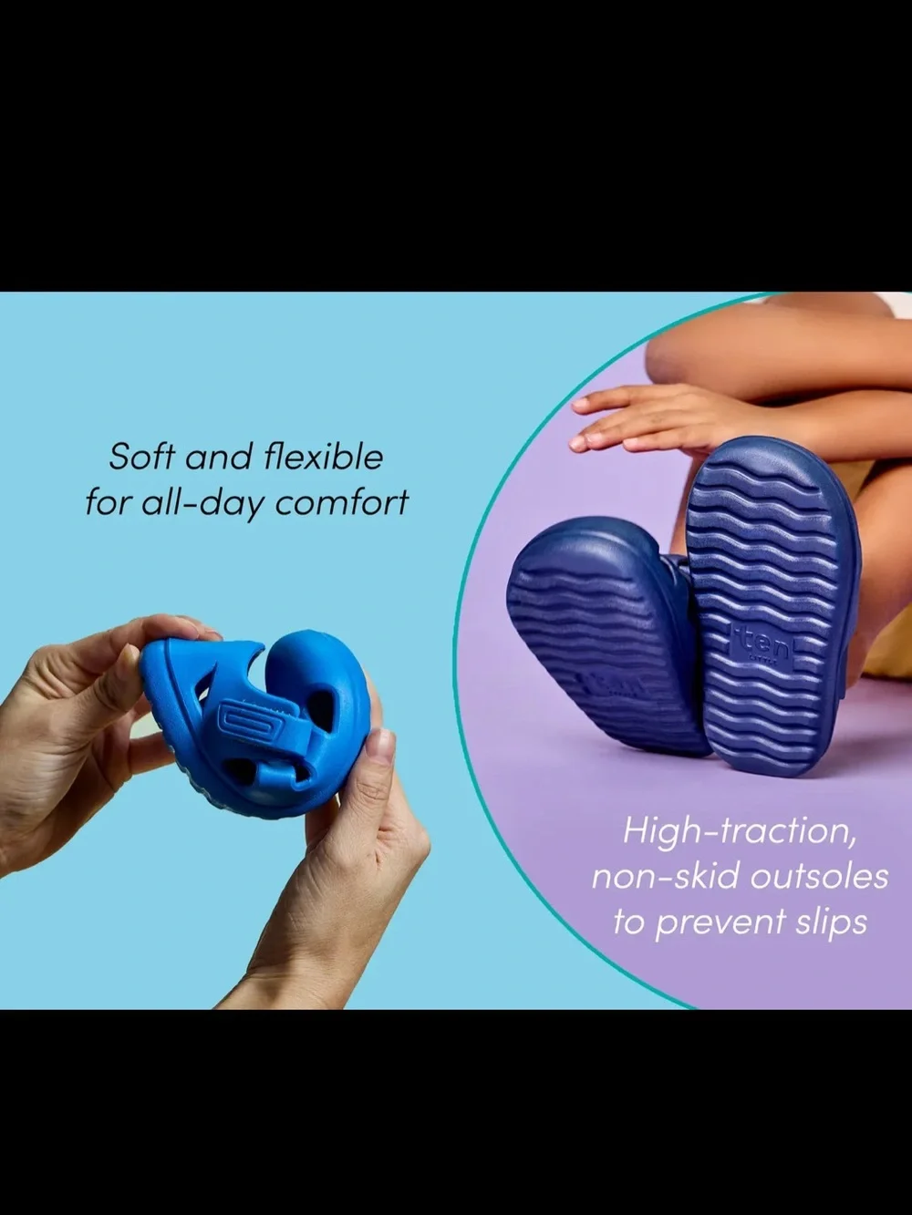 Ten Little Lavender Water-Ready Sandals